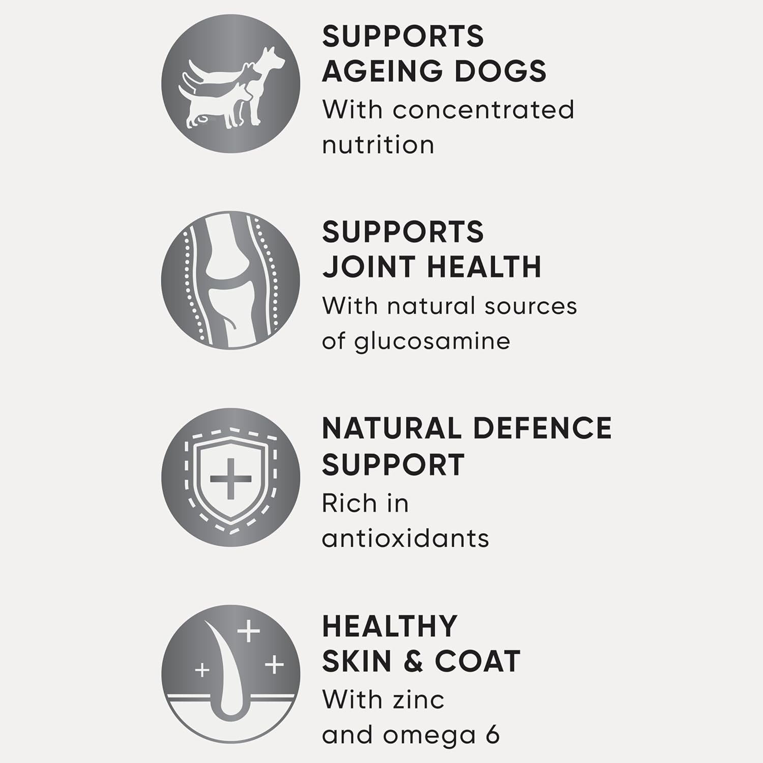 Senior 7+ Dry Dog Food with Chicken, Vegetables & Rice 2.7Kg Bag, 4 Pack